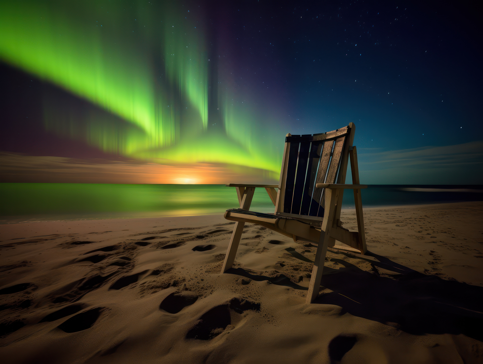 spanksen_a_chair_on_a_beach_over_the_nor